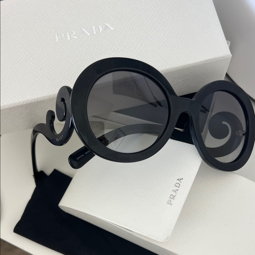 Prada Baroque Black Sunglasses